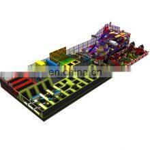 Continuous Jump Pad Foam Pit and Cheap Indoor Trampoline Park With Dodge Ball Game