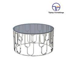 Tiptop Wholesale Furniture Design Modern Glass Coffee Tables Metal Customized Steel Stainless Style Sets Living Packing Pearl Room Tea thumbnail-2