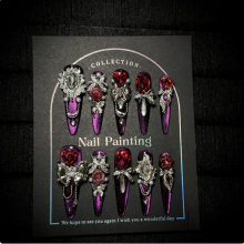 Pink French 3D Design Press-on Nails Full Coverage Glossy for Daily Wear thumbnail-3