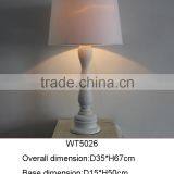 2016 Factory Newest Design White Painting Wood Table Lamp thumbnail-2