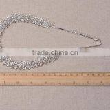 Hot Sale Women's Wedding Jewellery Sets Red Rhinestone Bride Necklace Set thumbnail-5