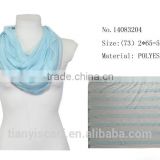 sky blue spring neck tube scarf woman circle infinity scarves