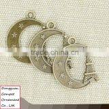 Wholesale Diy Jewelry the Zinc Alloy Moon Stars Tower Pendant thumbnail-3