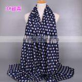 Bulk Selling Fashion Cute Cotton Viscose Wave Polka Dot Scarf Shawl thumbnail-2