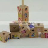 Wooden Educational Digital Building Block Tower Toys for Babies thumbnail-2