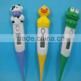 Digital clinical thermometer with cute character