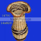 Core rattan vase