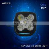 Shenzhen High Power Black &red 4.6 Inch 50w Led Car Motorcycle Work Lights thumbnail-1