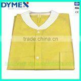 Yellow Medical Lab Coat With Knitted Cuff