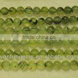 Wholesale Polish Natural A Grade Prehnite Round Beads for Jewelry thumbnail-1