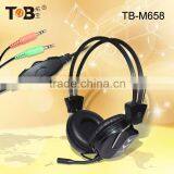 2015 Fashion Computer Headphones With External Microphone and Volume Control, Headphone With Detachable Mic,usb Headset Adapter thumbnail-1
