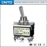 CNTD Yueqing Manufacturer Showerproof Mini Switch Toggle ON-ON DPDT 15A 125VAC C522B thumbnail-2