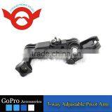3-way Adjustable Pivot Arm for Gopro Hero 2/3/3+/4/4 Session thumbnail-4
