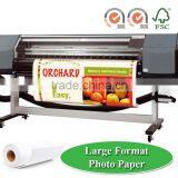 Roll Photo Paper In Large Format Size 24", 36", 42", Jumbo Roll For HP, Canon, Epson Inkjet Printer / ISO9001, ISO14001, FSC