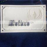 China Factory Custom Embossed Leather Labels