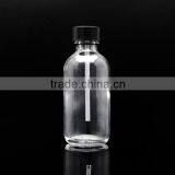 Clear 120 ml Boston Bottle With Brush Cap thumbnail-1