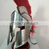 Corinthian Armor Helmet With Red Plume Medieval Helmet NRH2007 thumbnail-1