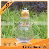 Cute 100ml Bulb Glass Bottles For Drinking thumbnail-5