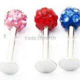 Crystal Labret Lip Piercing Jewelry thumbnail-1