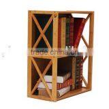 Hot-sale China Manufacture 2 Tier Fashion Book Organizer,antique Style Corner Bookcase thumbnail-2