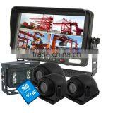 7" 4-Split with DVR Rear View Reverse Camera Video System For School Bus, Trucks