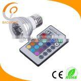 16 Colors Changing Rgb Led E27 Gu10 Mr16 Spotlight 3W thumbnail-3