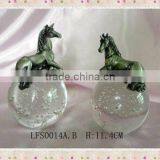 2012 Crafts Metal Unicorn Statue on Crystal Ball 14