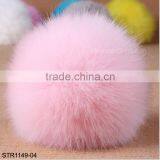 19 Colors Size of 10cm Cute Fluffy Ball Imitation Fox Fur Ball Keychain Pendant Handbag Charm Keyring thumbnail-4