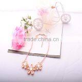 >>>Fashion Lady Women Banquet Accessories Three Flowers Acrylic Charm& Choker Necklace Pendant/ thumbnail-5