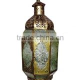 Iron & Glass Lantern (Tea Light Holder)