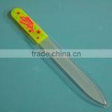 BLC-002 14cm Soft Rubber Handle With Pvc Bag Etched Glass Nail File