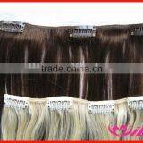 Thickest 160g Remy Clip In Hair Full Head Clip In Hair Extension Human Remy Hair Brazilian Hair With Snap Clips