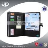 A4 Zipper Portfolio PU Leather File Folders Mutifuction Organizer thumbnail-1