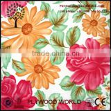 diffrence flower design polyester plywood