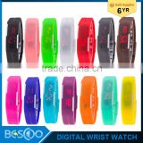 2016 Fashion Touch Screen Candy-color LED Bracelet Digital Watches Wrist Watch Sports Wristwatch Silicone band led wristwatch