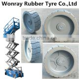Explosion Proof Tyre Non-marking Tyre 15x5 for Genie GS2646 Electric Wide Scissor Lift Lift Height 26' thumbnail-1