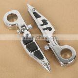 1.25" Engine Guards Male Mount Stiletto Style Footpegs & Mounts For Honda Yamaha thumbnail-1