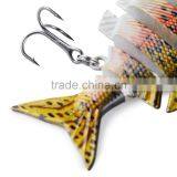 6 Colors Available 10CM 6 Part Long Lip Weever Shape Crankbait Hook Lure Fish Lure Baits Simulation Fishing Tackle Wiht 2 Hooks thumbnail-3