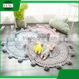 Wholesale Custom Soft Fiber Baby Kids Children Play Nursery Crochet Round Carpet Rug thumbnail-1