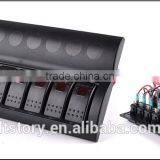 8 GANG LED Waterproof Rorcker Switches Panel With Breaker Back thumbnail-2