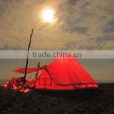 Big Size Beige Color Cotton Canvas Luxury Camping Bell Tent Sibley Tent thumbnail-6