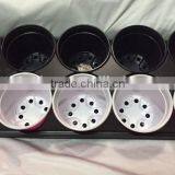 10 Holes Black Plastic Nursery Tray for Carrying Flower Pots, 590*235*125mm thumbnail-4