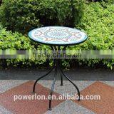 Folding Antirust Wrought Irons Mosaic Table thumbnail-2
