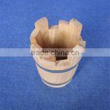 Small Wood Buckets Antique Wood Bucket Wooden Bucket for Kid thumbnail-3
