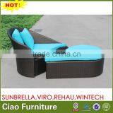 New Style Polyester Rattan Sun Lounger CF1207 thumbnail-1