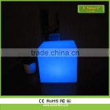 rechargeable colorful PE plastic led cube seat ,Multi Color Led Light Cube