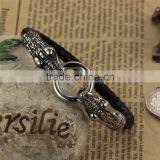 Wholesale Black Dragon Leather Bracelet Mens Leather Bracelet thumbnail-2