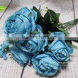 GNW FL-RS57-8-10CM High Similation Artificial Flower Blue Rose for Wedding thumbnail-4