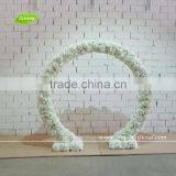 GNW FLW1508016 Ivory Hydrangea Flower Arch Door Decorative Wedding Arch For Sale