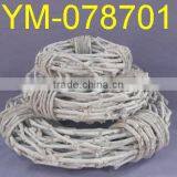 Good Selling White Decorative Grapevine Wreath thumbnail-1